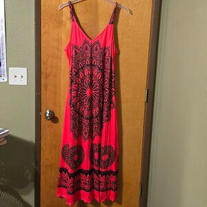 SHEIN Curve Plus Size Printed Sun Dress